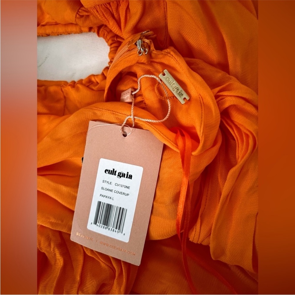 cult gaia Orange Halter Maxi Dress - Picture 2 of 9